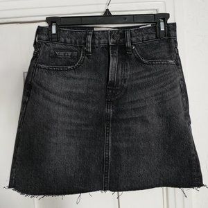 Everlane Charcoal Denim Skirt